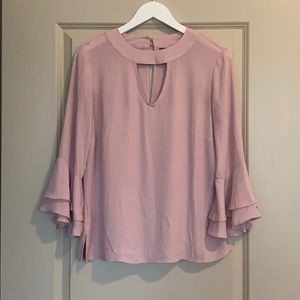Dusty rose long sleeve blouse